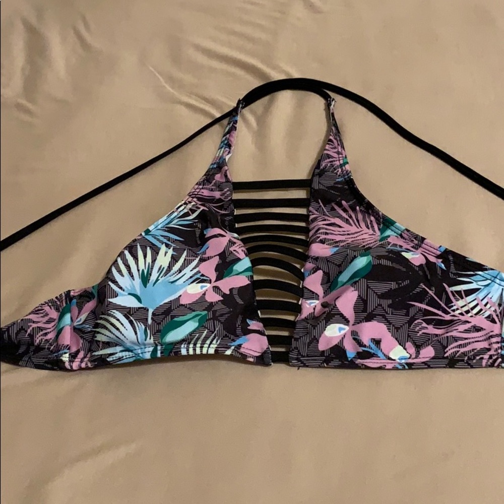 floral bikini top